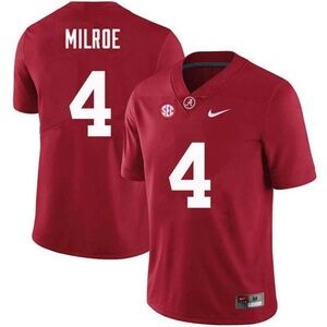 Stitched Jalen Milroe Alabama 2023 Playoff Jersey